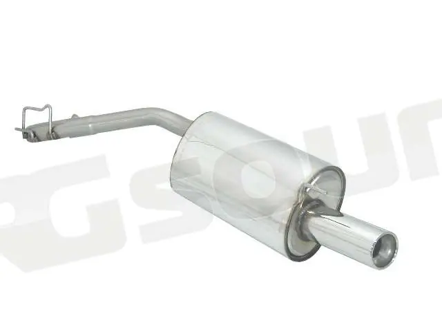 Ragazzon 58.0122.04 Posteriore inox con terminale rotondo 80 mm per Re