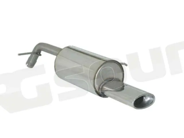 Ragazzon 58.0375.10 Posteriore inox con terminale ovale per Peugeot