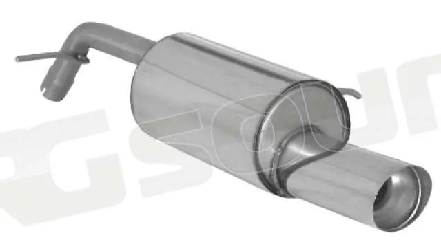 Ragazzon 58.0302.54 Posteriore inox con terminale rotondo 102 mm per P