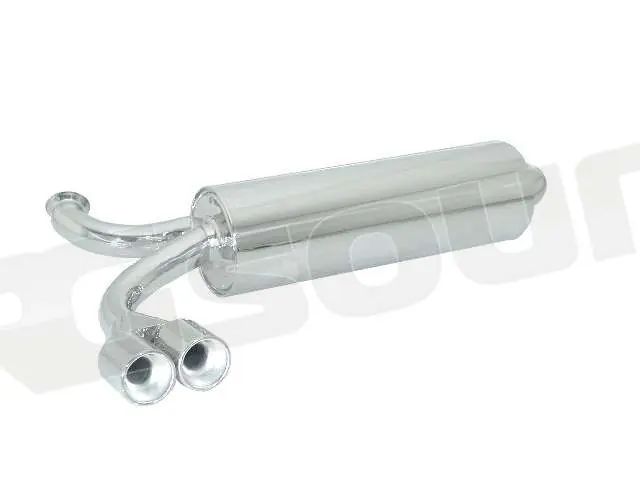 Ragazzon 58.0176.26 Posteriore inox con terminali rotondi 2x80 mm per