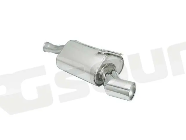 Ragazzon 50.0016.06 Posteriore inox con terminale rotondo per Fiat Cou