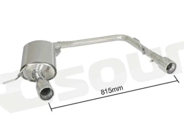 Ragazzon 50.0270.05 Posteriore inox sdoppiato con terminali rotondi pe